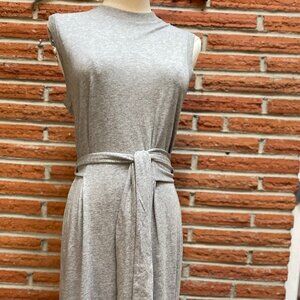 Vince  Sleeveless Cotton Knit Midi Dress